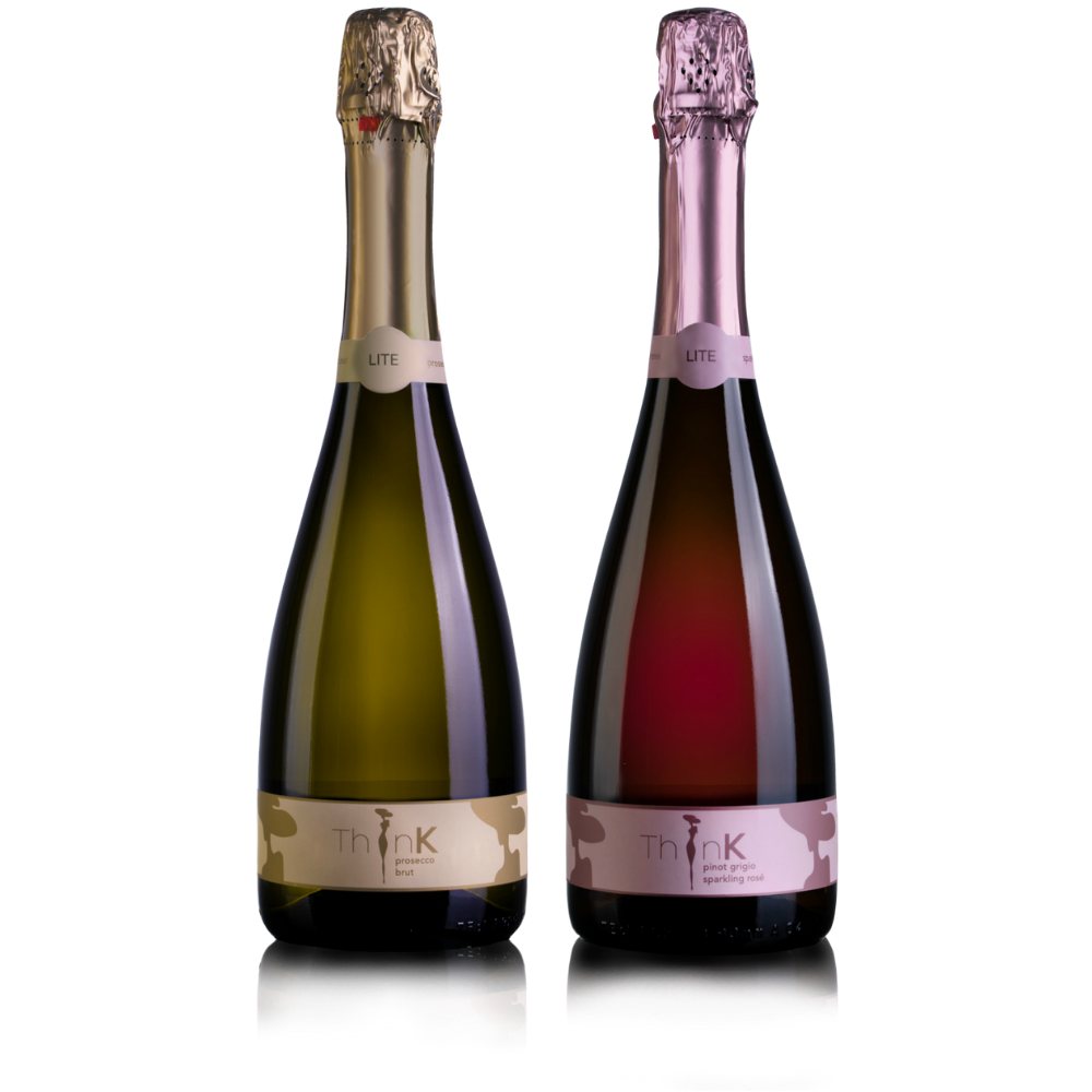Two bottles of Organic Vegan Sparkling Wine, resulting in only 75 calories