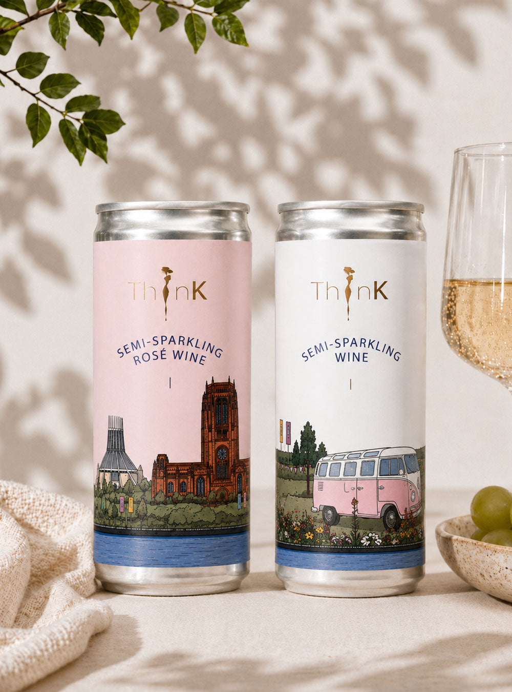 Mixed Organic Prosecco & Sparkling Rosé Cans x 6