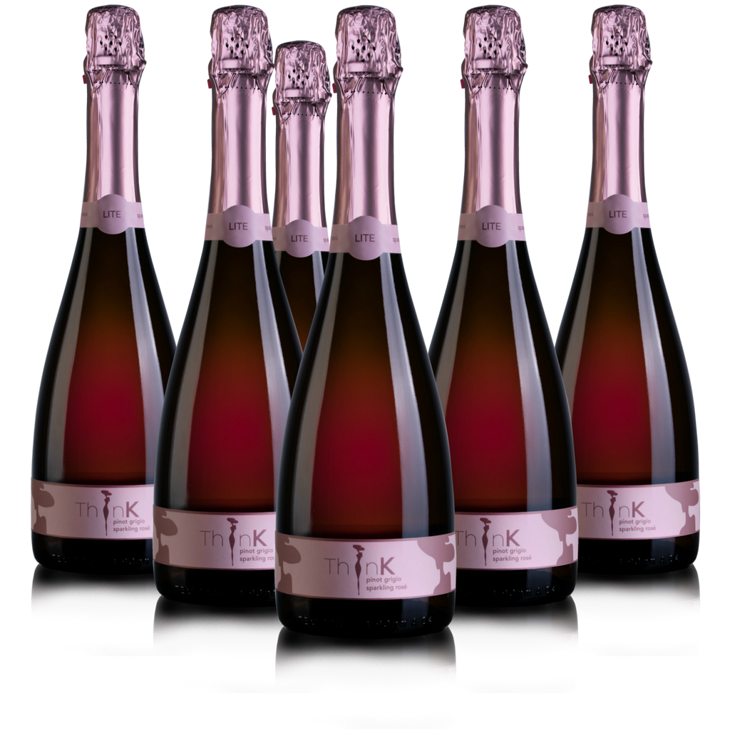 6 75cl bottles of Organic Vegan Sparkling Rosé 