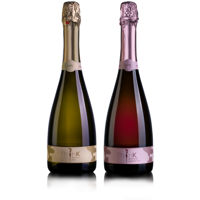 Two bottles of Organic Vegan Sparkling Wine, resulting in only 75 calories
