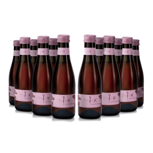 Multiple bottles of Organic Vegan Piccino Frizzante Sparkling Rosé